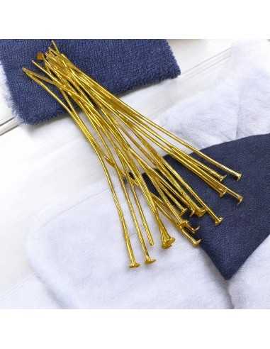 Chiodini Fili 0.8mm Testa 2.6mm 70mm colore oro 20pz GDO