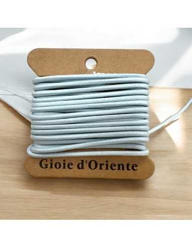 Cordino tondo cerato cotone 100% colore Azzurro chiarissimo 5mt | GDO