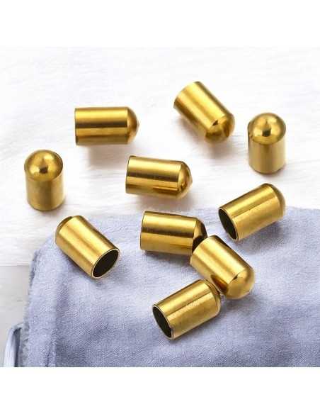 Terminali da incollo in acciaio foro 1.5-4.3mm oro/acciaio 4pz | GDO