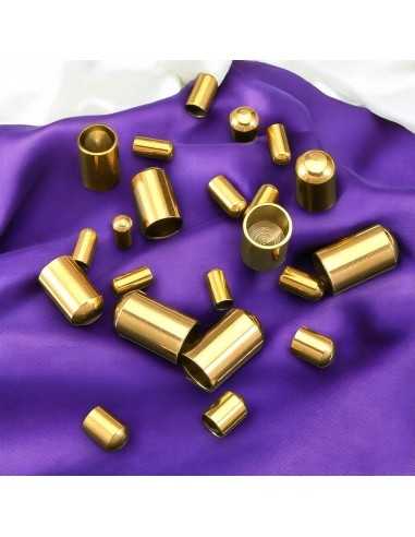 Terminali da incollo in acciaio foro 1.5-4.3mm oro/acciaio 4pz | GDO