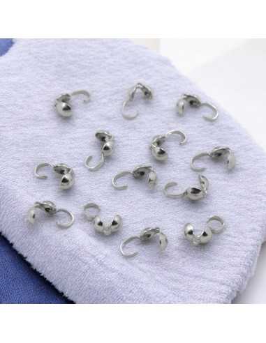 Terminale coprinodo acciaio 4x8mm 20pz colore acciaio e oro | GDO
