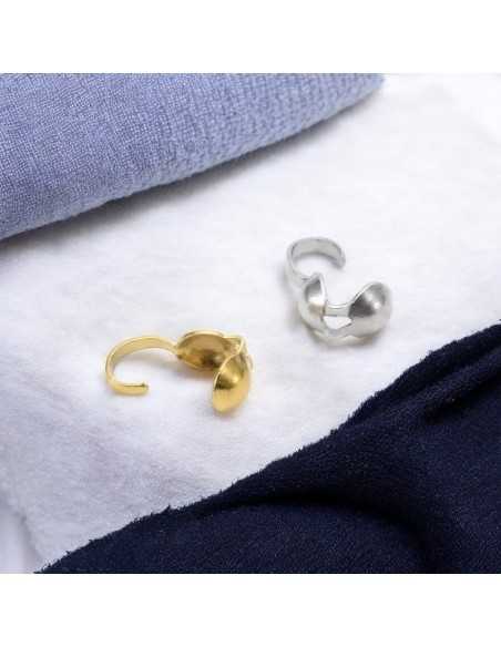 Terminale coprinodo acciaio 4x8mm 20pz colore acciaio e oro | GDO
