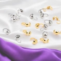 Terminale coprinodo acciaio 4x8mm 20pz colore acciaio e oro | GDO