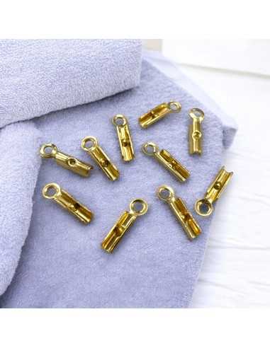 Terminali chiusura cordoncino acciaio inox 1.8x8.5mm assortiti | GDO