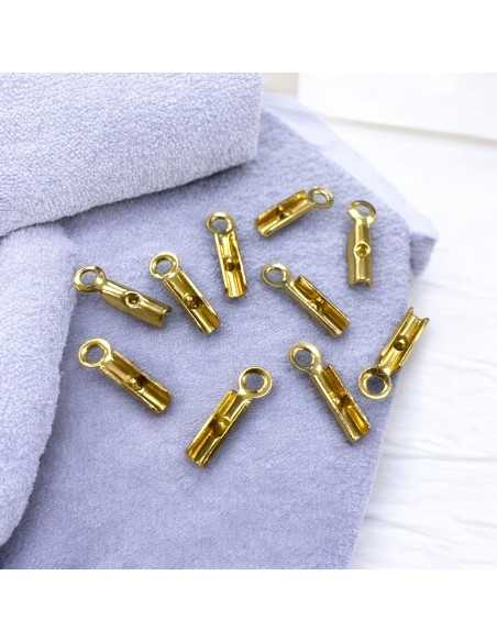 Terminali chiusura cordoncino acciaio inox 1.8x8.5mm assortiti | GDO