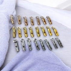 Terminali chiusura cordoncino acciaio inox 1.8x8.5mm assortiti | GDO