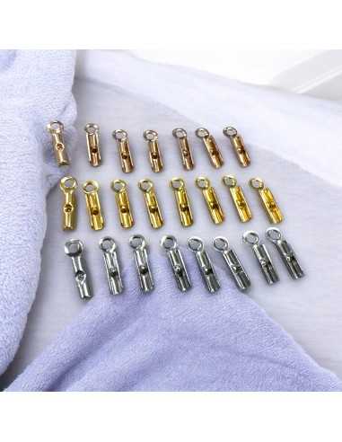 Terminali chiusura cordoncino acciaio inox 1.8x8.5mm assortiti | GDO