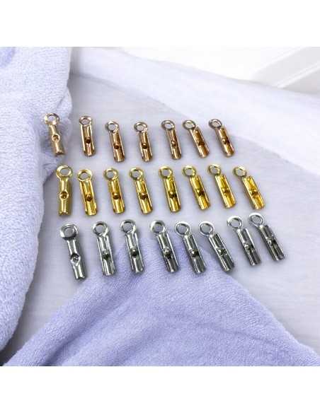 Terminali chiusura cordoncino acciaio inox 1.8x8.5mm assortiti | GDO