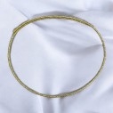Girocollo magnetico 1.8mm regolabile 50cm oro portato a choker | GDO