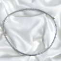 Girocollo magnetico 1.8mm regolabile 50cm argento portato a choker | GDO