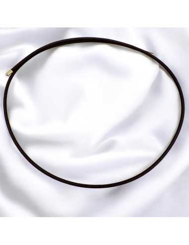 Girocollo magnetico 1.8mm regolabile 50cm marrone portato a choker | GDO
