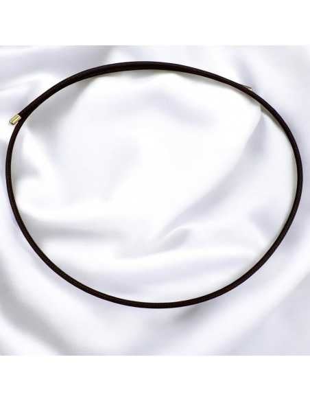 Girocollo magnetico 1.8mm regolabile 50cm marrone portato a choker | GDO
