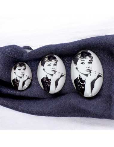Cabochon ovale in resina con stampa vintage 2 - Varie misure 2pz | GDO