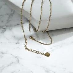 Base collana con maglia ovale e rondelle saldate in acciaio inox 75+5cm | GDO 2