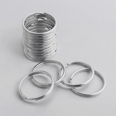 Anelli portachiavi acciaio inox naturale 15-18-20mm 20pz | GDO