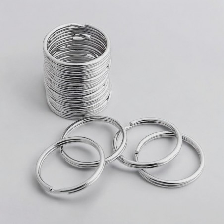 Anelli portachiavi acciaio inox naturale 15-18-20mm 20pz | GDO