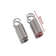 Terminale a molla acciaio inox con anello per cordoni 1.5-5mm | GDO 2