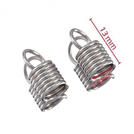 Terminale a molla acciaio inox con anello per cordoni 1.5-5mm | GDO