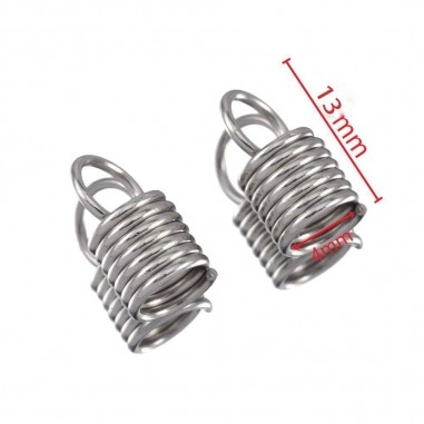 Terminale a molla acciaio inox con anello per cordoni 1.5-5mm | GDO