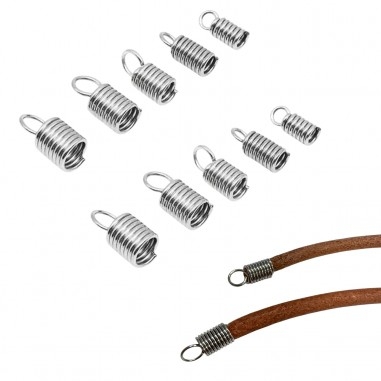 Terminale a molla acciaio inox con anello per cordoni 1.5-5mm | GDO