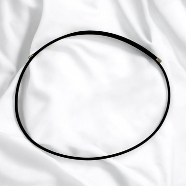 Girocollo magnetico acciaio nero 1.8mm regolabile 50cm | GDO