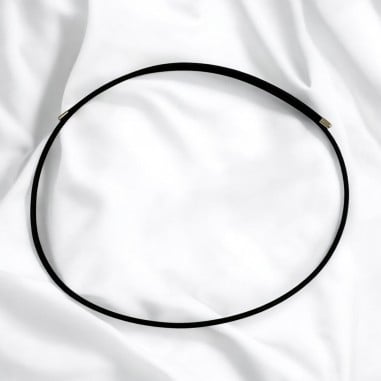 Girocollo magnetico acciaio nero 1.8mm regolabile 50cm | GDO