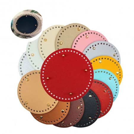 Fondo rigido ecopelle tondo 15cm 45 fori multicolore | GDO
