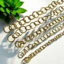 Anellini tondi aperti acciaio PVD oro, misure assortite 3-10mm, finitura lucida, marchio Gioie d'Oriente