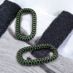 Ciondolo rettangolo in rame argento con zirconi colori vari 16x25 mm 1pz Gioie d'Oriente 2
