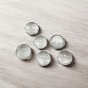 Cabochon tondi in vetro trasparente 8-25mm assortiti Gioie d'Oriente