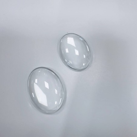 Cabochon ovali in vetro trasparente 10x14-30x40mm Gioie d'Oriente