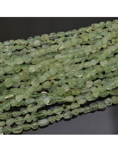 Pietre dure Sasso Burattato Prenite 5-7mm 1filo 40cm GDO