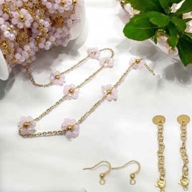 Kit Parure con Catena Fiori Margherita