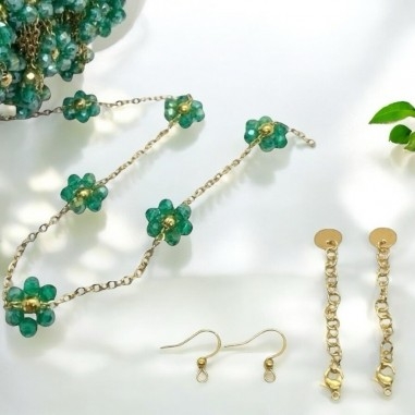 Kit Parure con Catena Fiori Margherita