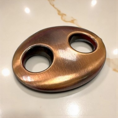 Elemento decorativo, rame, forma bottone, traforato, 43x35mm, 1 pezzo,  marchio GDO