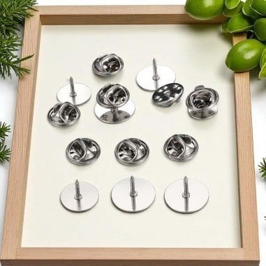 Base spilla a farfalla tonda piatta in Acciaio inox 2pz -  Varie misure | GDO