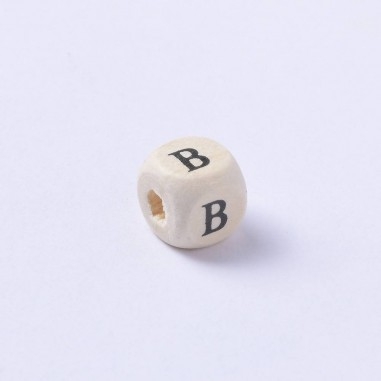 Perline cubo con Lettere dell'alfabeto in legno 10mm 5pz | GDO
