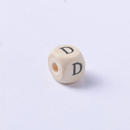 Perline cubo con Lettere dell'alfabeto in legno 10mm 5pz | GDO