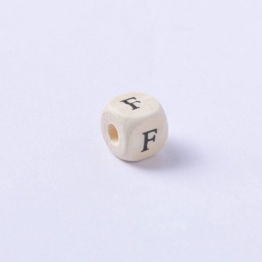 Perline cubo con Lettere dell'alfabeto in legno 10mm 5pz | GDO