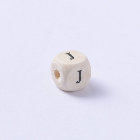 Perline cubo con Lettere dell'alfabeto in legno 10mm 5pz | GDO