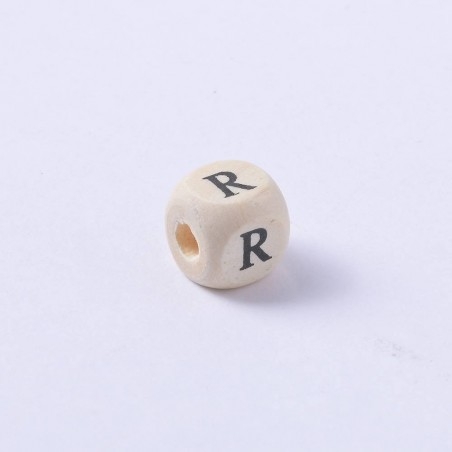 Perline cubo con Lettere dell'alfabeto in legno 10mm 5pz | GDO
