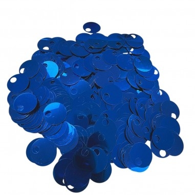 Paillettes rotonde lisce Blu in PVC 20mm foro 5mm 400pz | GDO