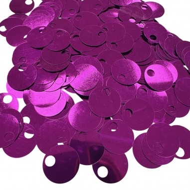Paillettes rotonde lisce Viola in PVC 20mm foro 5mm 400pz | GDO