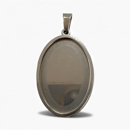 Base cabochon ovale in acciaio inox varie misure 1pz Gioie d'Oriente