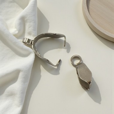 Ganci per ciondoli con anellina saldata in Acciaio rodio 6pz | GDO