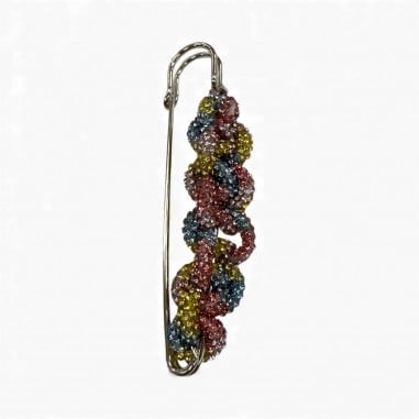 Cordino tubolare con strass 4mm per...
