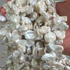 Perle di fiume Keshi a pepite irregolari 10x15-20mm 55pz | GDO 2