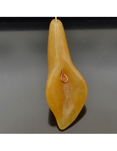 Pietra dura a forma di calla con foro passante in pietra dura 1 Pz.