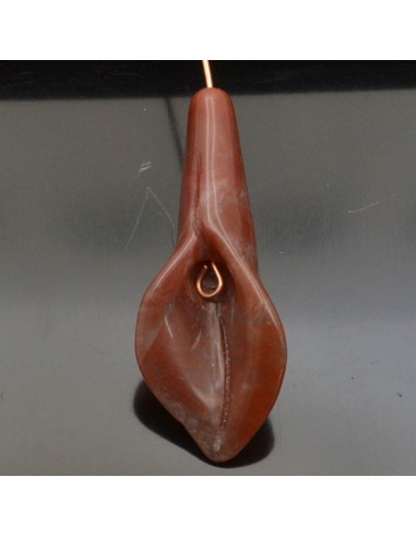 Pietra dura a forma di calla con foro passante in pietra dura 1 Pz.