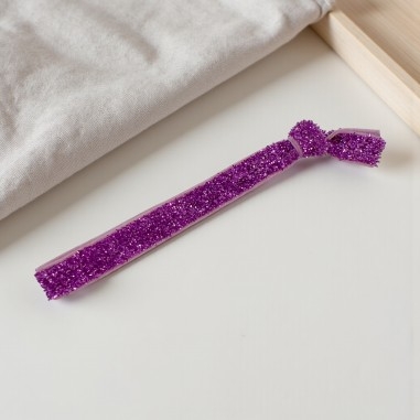 Bracciale elastico Violetto con brillantini 10mm 1pz | GDO